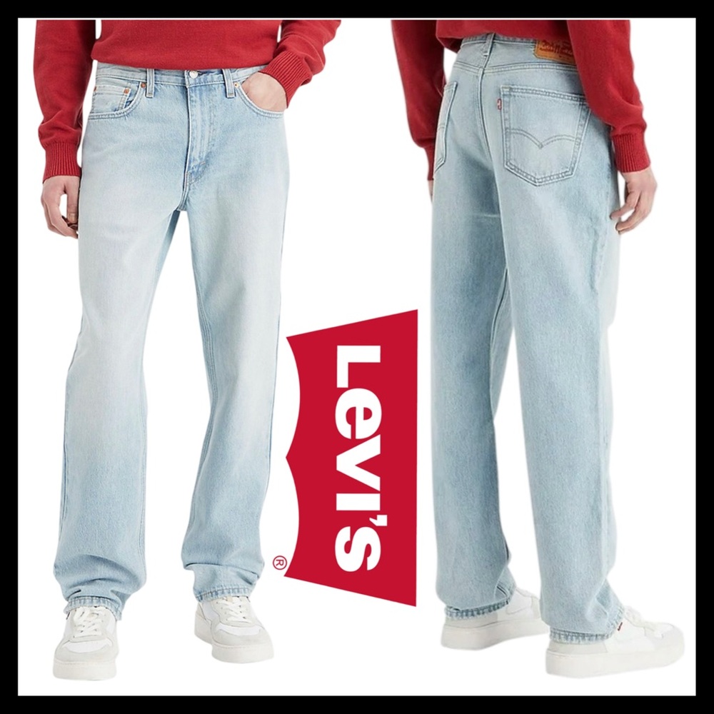 Levi’s 550™️ Relaxed Fit Men’s Premium Denim Jeans (Light Wash) Size (34X34)